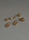 PRINCESS POLLY LOWER IMPACT PANTHERESS EARRING PACK GOLD