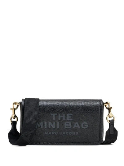 Marc Jacobs The Leather Mini Crossbody Bag In Black