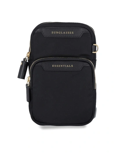Anya Hindmarch Essentials Recycled-canvas Cross-body Bag In Black