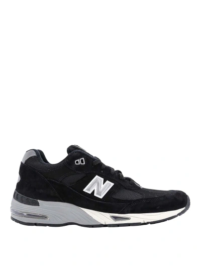 New Balance Suede And Mesh Sneakers In Black