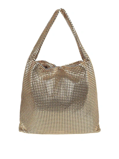Paco Rabanne Pixel Tote In Gold
