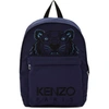 KENZO KENZO NAVY LARGE TIGER CANVAS BACKPACK,F765SF300F20