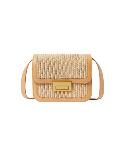 Loeffler Randall Women's Desi Raffia & Leather Crossbody Bag In Honey