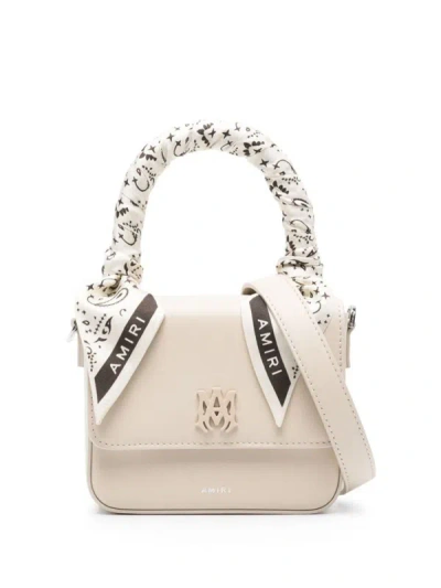 Amiri Bandana Micro Handbag In Beige