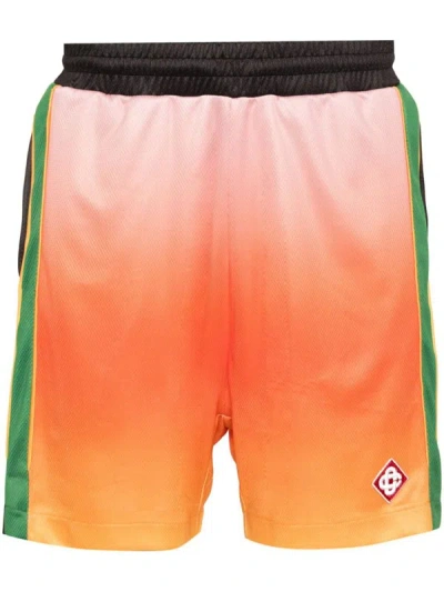 Casablanca Gradient Football Shorts In Multicolour