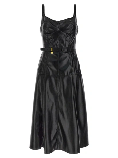 Elisabetta Franchi Bustier Midi Dress Dresses In Black