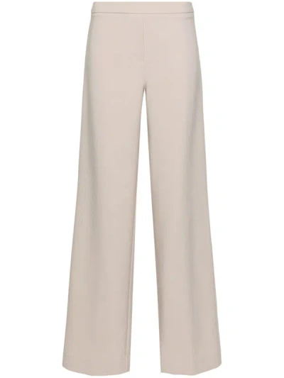 D-exterior High-waisted Straight-leg Trousers In Beige
