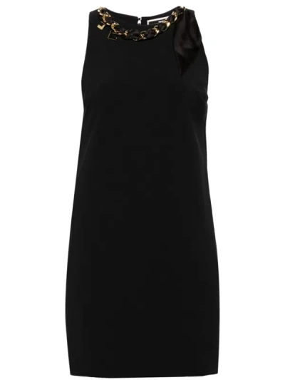 Elisabetta Franchi Dress With Chain In Black