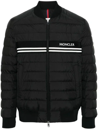 Moncler Mounier Tech Down Jacket In Black