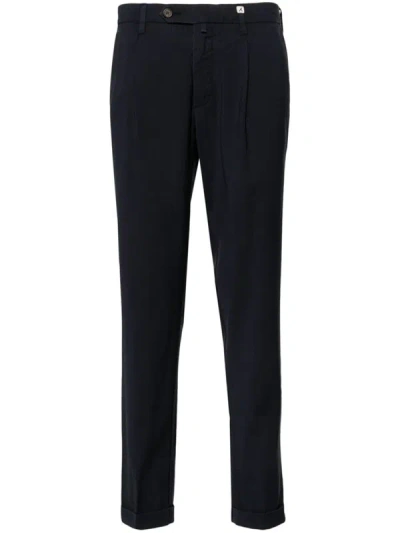 Myths Tailored Tapered Trousers In Blue