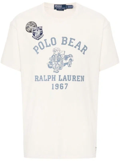 Polo Ralph Lauren Printed T-shirt In White