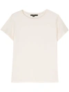 Seventy Round-neck Panelled T-shirt In White