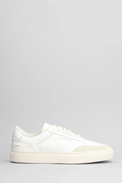Common Projects Tennis Pro Sneakers In White Leather