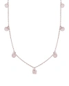 Sterling Forever Multi Charm Disk Necklace[silver] In Multi
