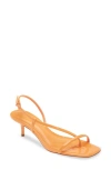 Schutz Heloise Patent Leather Sandal In Orange