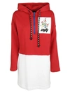 AU JOUR LE JOUR AU JOUR LE JOUR AU JOUR LE JOUR EMBROIDERED DETAIL HOODIE,JOUS17434 246RED