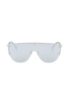 ALEXANDER MCQUEEN ALEXANDER MCQUEEN SUNGLASSES WITH MIRRORED LENSES AND MASK-STYLE FRAME WOMEN