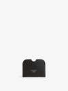 Acne Studios Leather Logo Card Holder In Negre