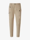 DSQUARED2 DSQUARED2 COTTON CARGO TROUSERS