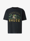 RHUDE RHUDE PRINTED COTTON T-SHIRT