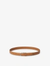 Totême Pebbled Leather Belt In Logo Engraved On The Buckle