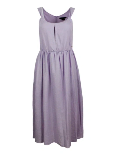 Armani Exchange Dresses In Lilac
