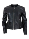 Armani Exchange Black Polyester Jackets & Coat In Black