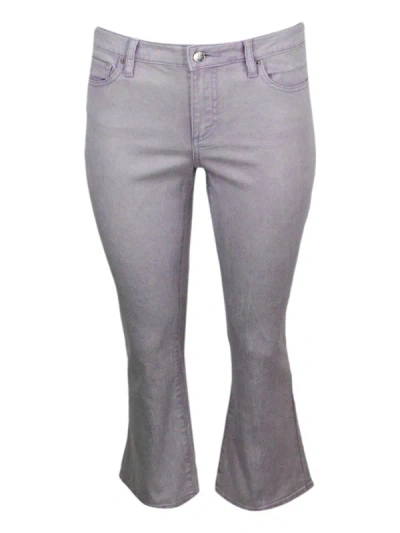 Armani Exchange Trousers In Lilac