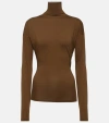 Lemaire Cotton Jersey Top In Brown
