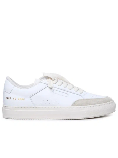 COMMON PROJECTS COMMON PROJECTS 'TENNIS PRO' WHITE LEATHER SNEAKERS