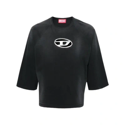 Diesel T-croxt Cotton T-shirt In Black
