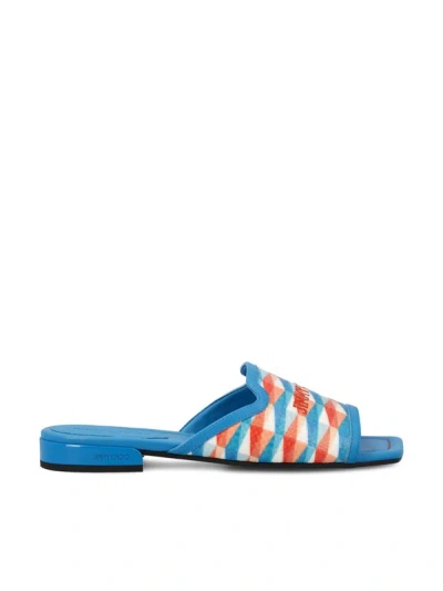 Jimmy Choo Nako Nappa Leather Flats In Multi