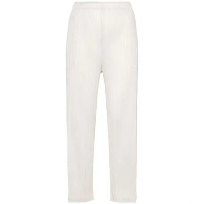 Issey Miyake Women's Monthly Colors: February Ankle Pants In Ivory