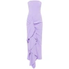 Solace London Thalia Crepe Maxi Dress In Purple