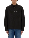 Ami Alexandre Mattiussi Padded Ami De Coeur Overshirt Black For Men In Black