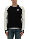 Balmain Men's Jersey With Logo In Black