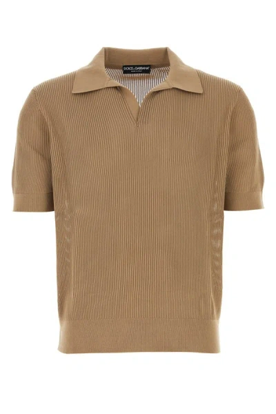 Dolce & Gabbana Polo In Beige10