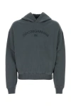 Dolce & Gabbana Cotton Sweatshirt In Gray