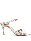 MALONE SOULIERS MALONE SOULIERS UNA 80 PRINTED CANVAS MULES