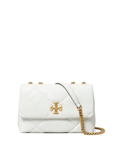 Tory Burch Kira Diamond Leather Crossbody Bag In White