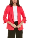 ELLEN TRACY SHAWL LAPEL LINEN-BLEND BLAZER