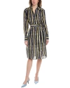 Piazza Sempione Silk Midi Dress In Black