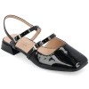 Journee Collection Journee Womens Gretchenn Wide Width Flats In Black