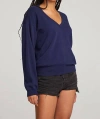 Chaser Poppy Pullover In Blue In Blue