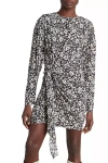Isabel Marant Dulce Dress In Black/white In Multi