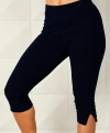 French Kyss Capri Jegging In Black In Black