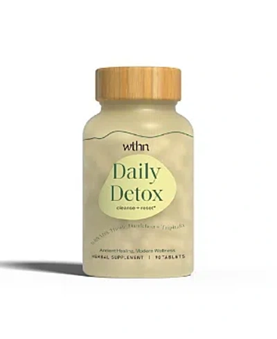Wthn Daily Detox Herbal Supplement In Light Green