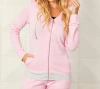 French Kyss Color Block Hoodie In Blush In Gold