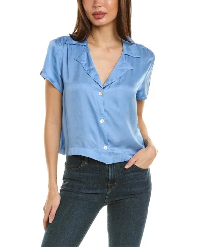 Bella Dahl Crop Shirt In Blue