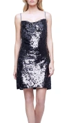 L Agence L'agence Nyla Cowl Neck Midi Slip Dress In Black